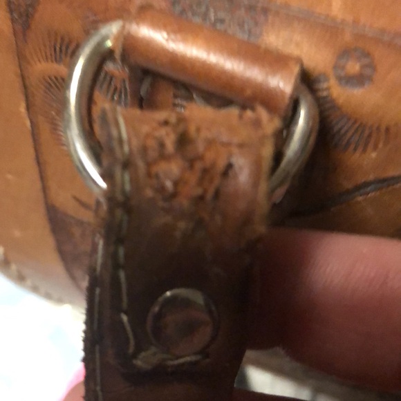 Vintage Force Ten Tooled Leather Purse- 741 $45 or $40 w/offer - Picture 6 of 6